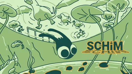 HD desktop wallpaper and background featuring the video game SCHiM.