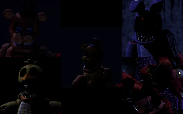Withered Freddy (Five Nights at Freddy's) Golden Freddy (Five Nights At Freddy's) video game Five Nights At Freddy's 2 Five Nights at Freddy's HD Desktop Wallpaper | Background Image