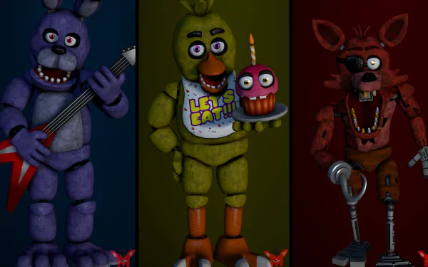Golden Freddy (Five Nights At Freddy's) Freddy (Five Nights at Freddy's) video game Freddy Fazbear's Pizza Five Nights at Freddy's HD Desktop Wallpaper | Background Image