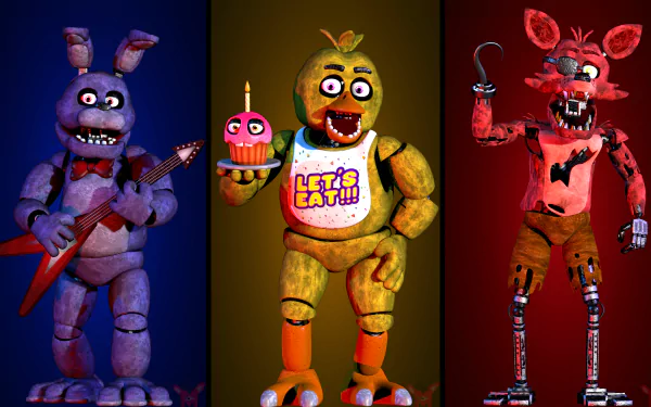 Freddy (Five Nights at Freddy's) Golden Freddy (Five Nights At Freddy's) video game Freddy Fazbear's Pizza Five Nights at Freddy's HD Desktop Wallpaper | Background Image
