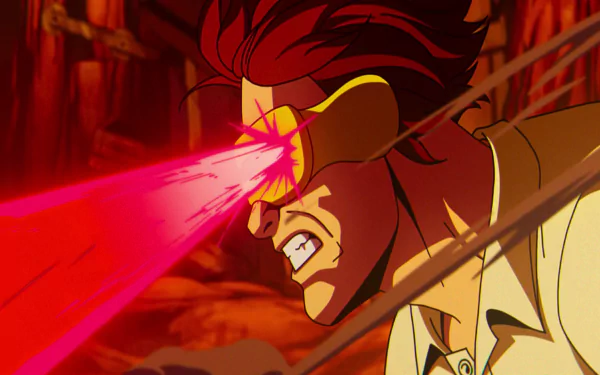 Cyclops from X-Men '97 TV show in high-definition desktop wallpaper.