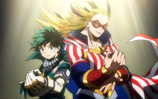 Anime My Hero Academia Izuku Midoriya Cathleen Bate Star and Stripe HD Desktop Wallpaper | Background Image