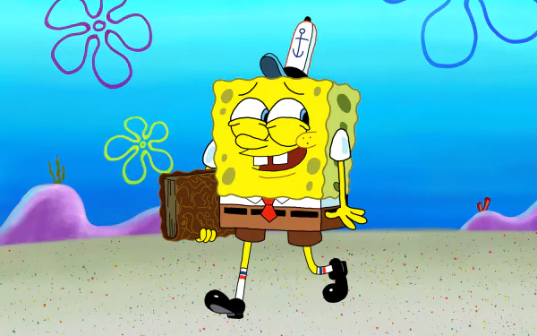  SpongeBob picked up the wrong book - Desktop Wallpaper