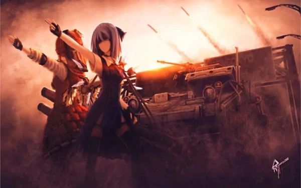 Mystia Lorelei Cirno (Touhou) Anime Touhou HD Desktop Wallpaper | Background Image