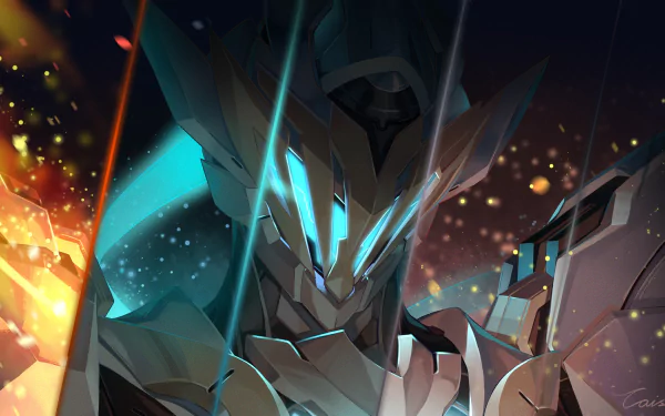 High-definition desktop wallpaper featuring Sam from the video game Honkai: Star Rail, showcasing the character in vibrant, dynamic colors with sparks and light effects.