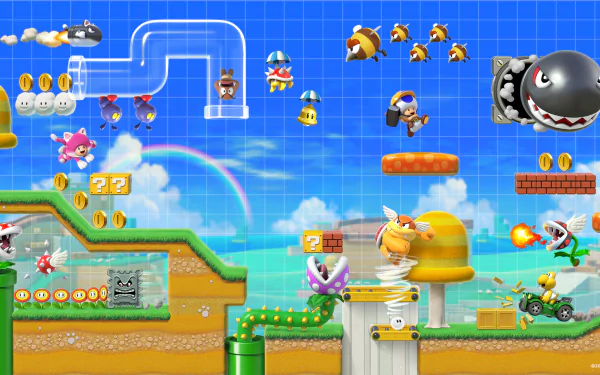 Super Mario Maker HD Desktop Wallpaper | Background Image
