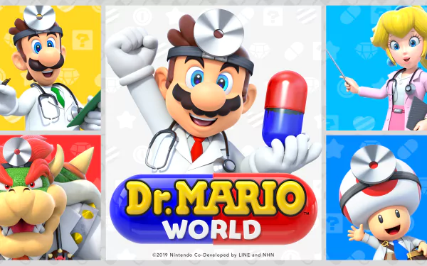 Dr. Mario World HD Desktop Wallpaper | Background Image