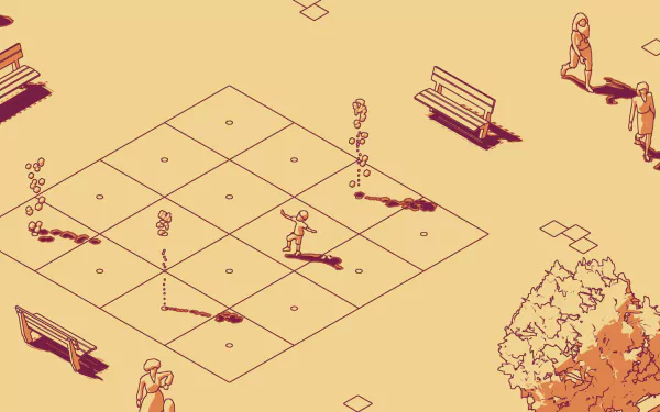 A high-definition desktop wallpaper and background featuring imagery from the video game SCHiM.