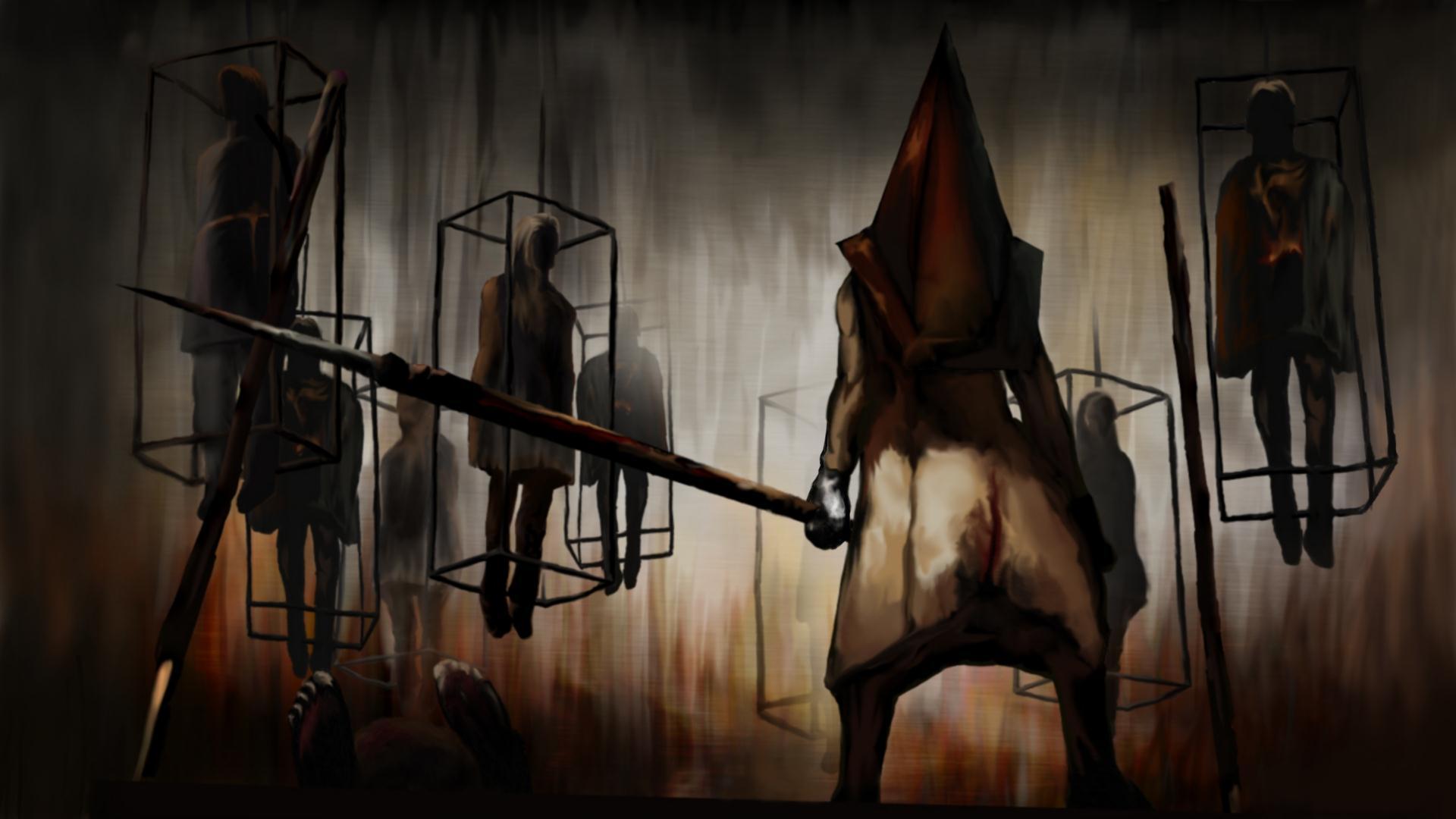 Download Silent Hill 2: Restless Dreams Pyramid Head Konami HD Wallpaper