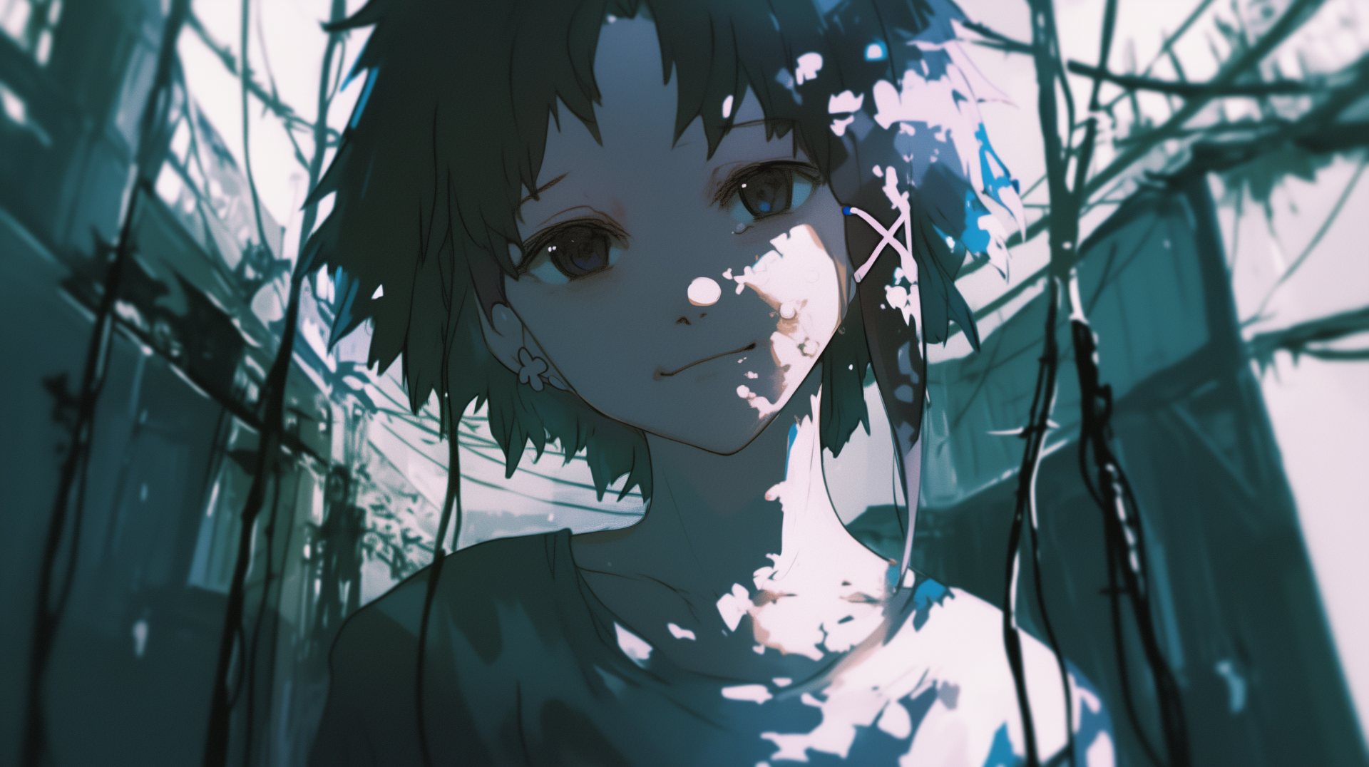 High-Quality Lain Iwakura Wallpaper from Serial Experiments Lain