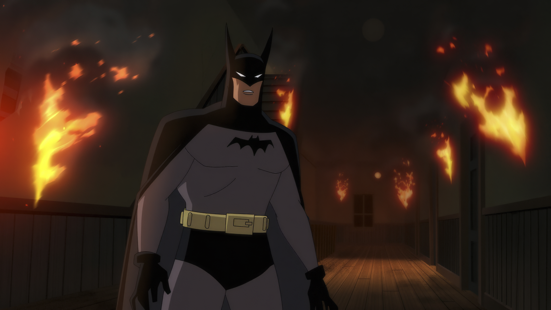 HD desktop wallpaper featuring characters and themes from the TV show Batman: Caped Crusader. A captivating background for any Batman fan.