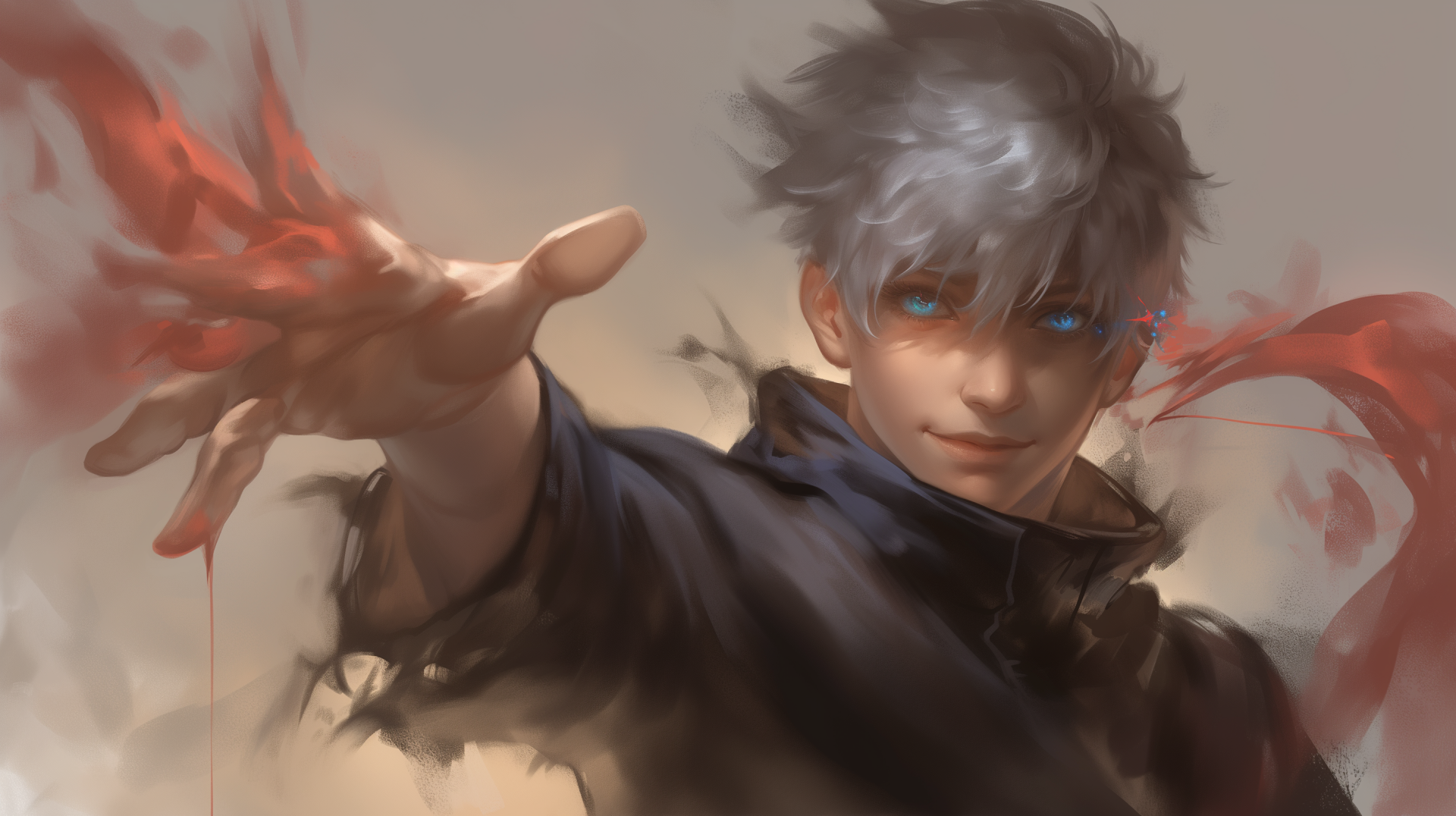 Stunning HD Wallpaper of Satoru Gojo from Jujutsu Kaisen by patrika ...