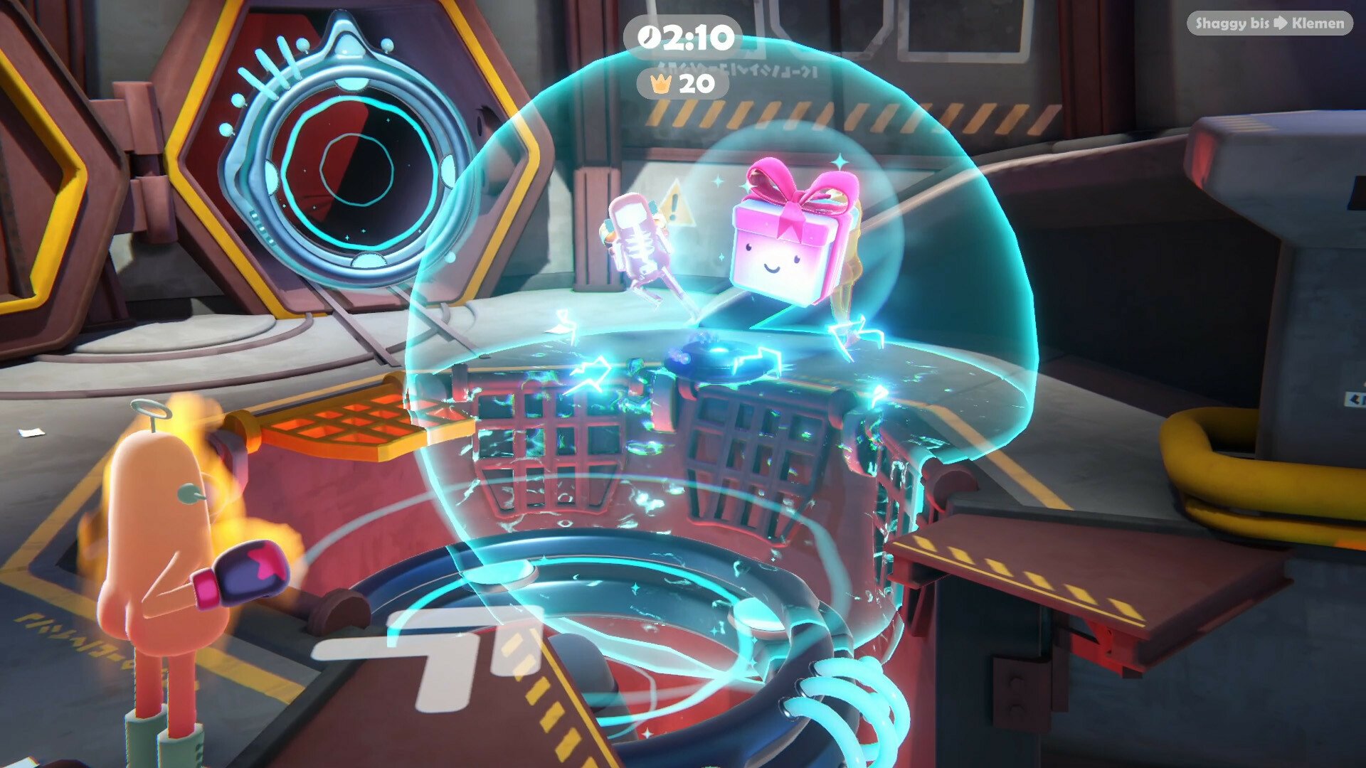 HD wallpaper featuring action from the video game Bare Butt Boxing, showcasing vibrant graphics and playful character designs for a dynamic desktop background.