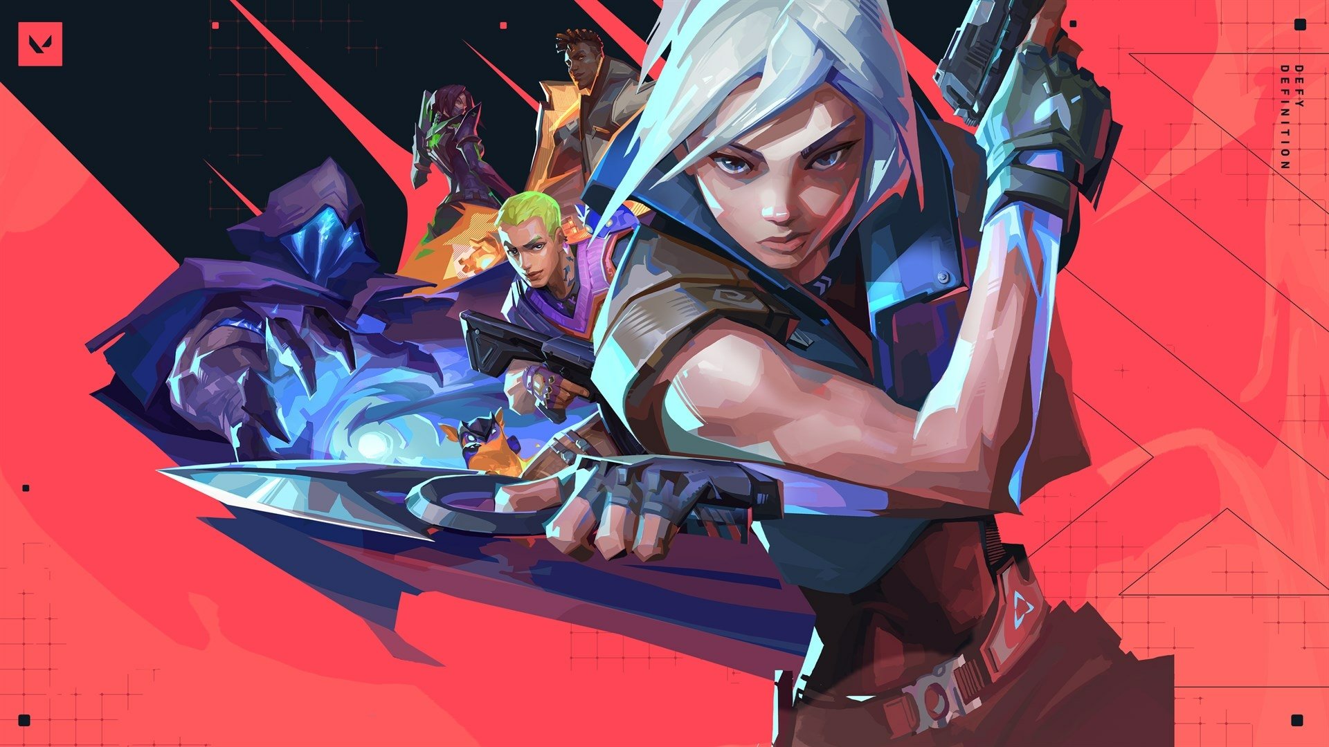 Download Valorant Jett (Valorant) Video Game Omen (Valorant) Gekko (Valorant) HD Wallpaper