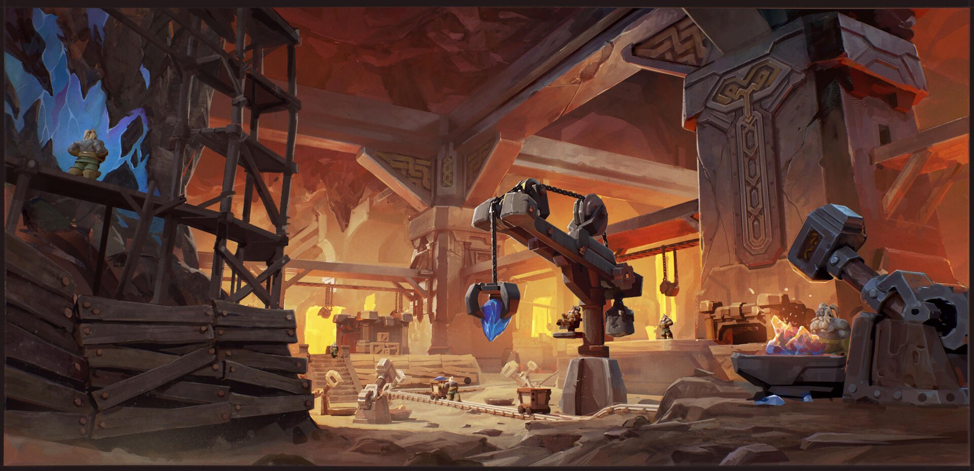 HD wallpaper featuring artwork from World of Warcraft: The War Within, capturing the epic fantasy elements of the beloved video game series, World of Warcraft.