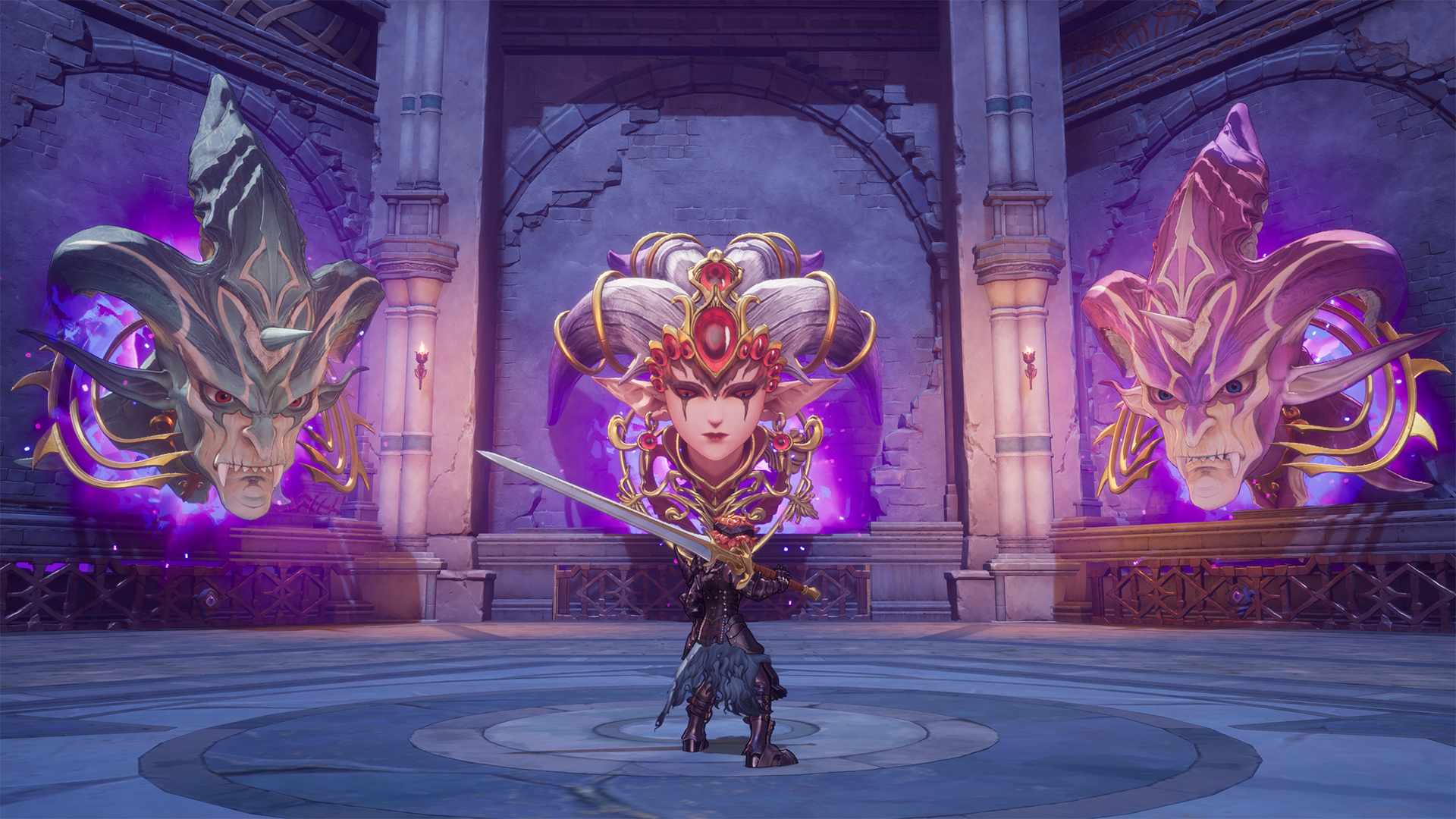 HD desktop wallpaper featuring artwork from the video game Visions of Mana, showcasing vibrant colors and dynamic characters that capture the essence of the game.