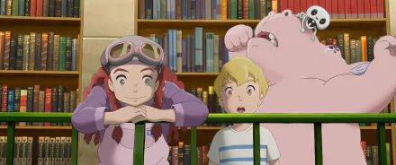 Anime-inspired HD wallpaper from The Imaginary (2023) by Studio Ponoc, featuring vibrant colors and imaginative scenes that bring the magic of animation to your desktop background.