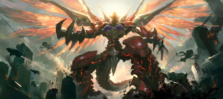  Odd-Eyes Raging Dragon · The Flame Dragon with Different Eyes "The Most Pure Form!" by 不想当画家的 LEO