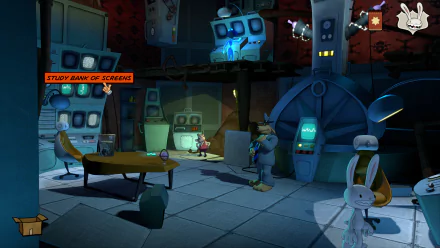 HD desktop wallpaper featuring artwork from the video game Sam & Max: The Devil's Playhouse, showcasing the game's unique characters and vibrant style.