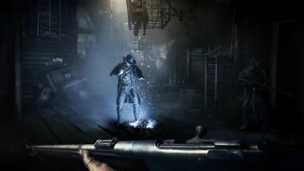 A striking HD desktop wallpaper inspired by the video game Hunt: Showdown, featuring dark, atmospheric elements that enhance your gaming experience.