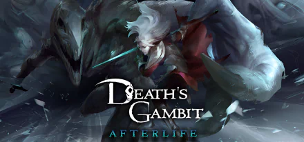 A captivating HD desktop wallpaper featuring artwork from the video game Death's Gambit: Afterlife, highlighting its dark and atmospheric aesthetic.