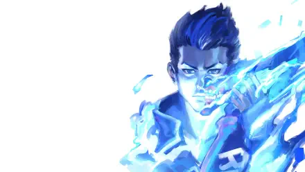 An HD desktop wallpaper featuring Yoru from the video game Valorant, showcasing vibrant artwork and dynamic elements that capture the game's essence.