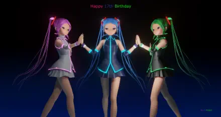  happy 17th birthday Miku
