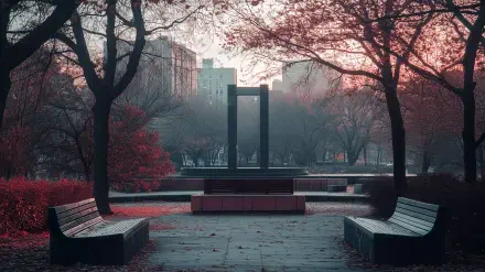city park Autumn HD Desktop Wallpaper | Background Image