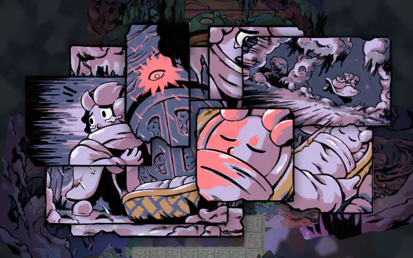 A vibrant HD desktop wallpaper featuring Arranger: A Role-Puzzling Adventure, showcasing colorful graphics and engaging game elements to inspire gamers.