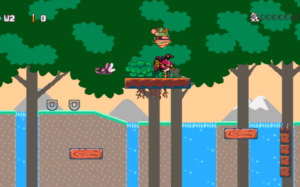 HD desktop wallpaper featuring art inspired by the video game Kitsune Tails, showcasing vibrant colors and playful designs that enhance any gaming setup.