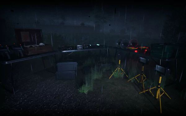 HD desktop wallpaper featuring elements inspired by the video game DEATHWATCHERS, capturing the intense atmosphere and aesthetic of the game.