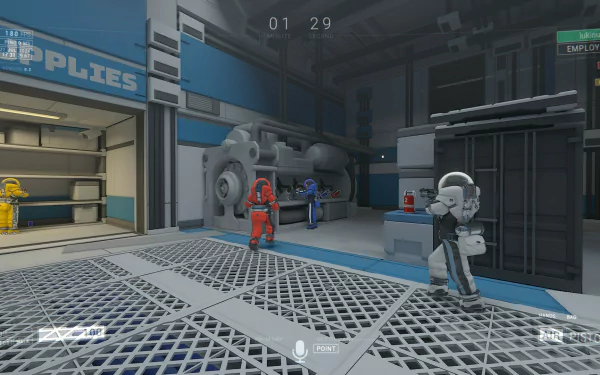 HD desktop wallpaper featuring artwork from the video game LOCKDOWN Protocol, showcasing a dynamic and engaging design.