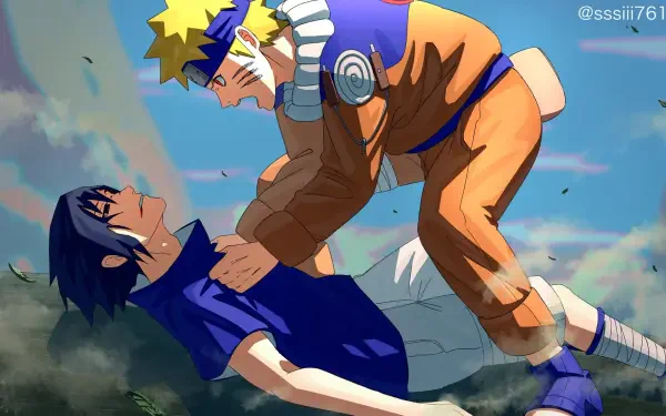 Sasuke and Naruto by しう