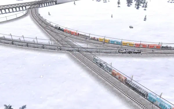 A visually striking HD desktop wallpaper featuring themes from Railroad Corporation 2, showcasing the game's immersive environment and captivating design elements.