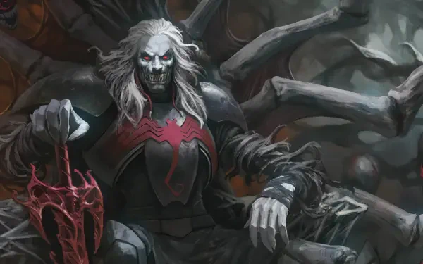 Comic Marvel Comics Knull (Marvel Comics) Dark Superhero HD Desktop Wallpaper | Background Image