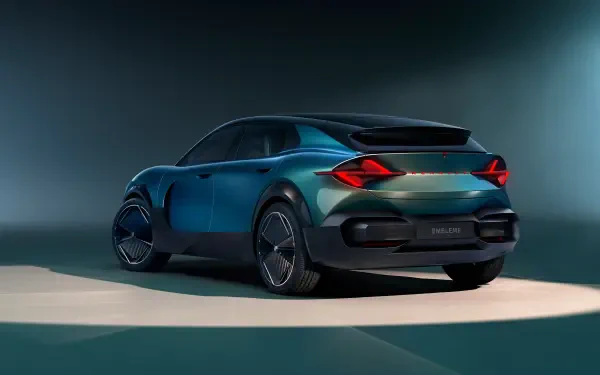 A sleek Renault vehicle showcased in a modern setting, featuring the Renault emblem. This striking image serves as a captivating 4K Ultra HD PC desktop wallpaper.