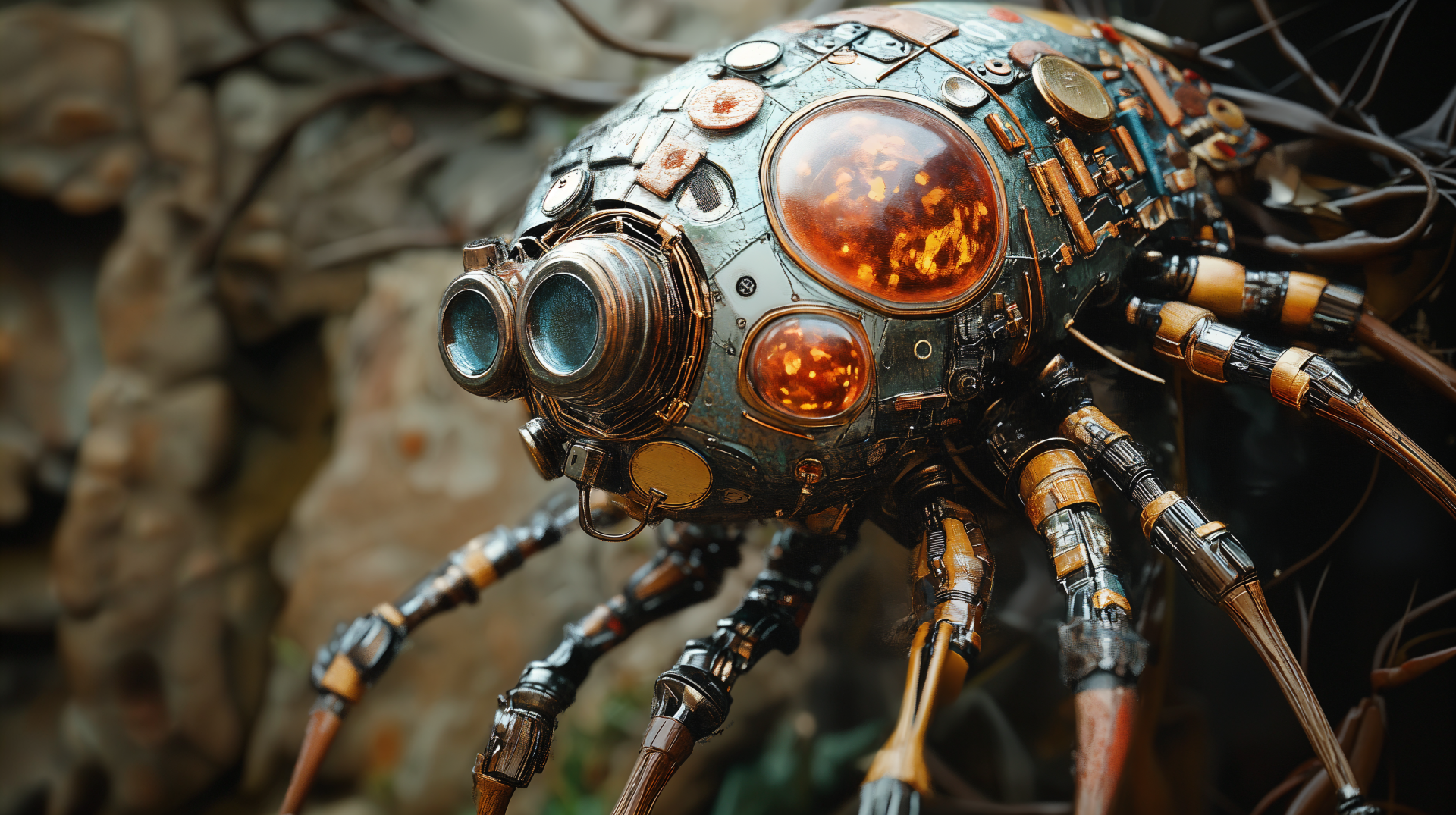 4K Ultra HD Wallpaper: Sci-Fi Robotic Organism by robokoboto