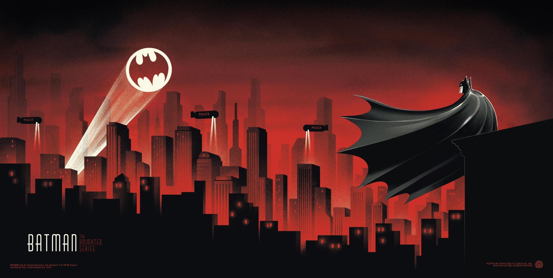 Download Batman: The Animated Series 4k Ultra HD Wallpaper by Phantom City Creative