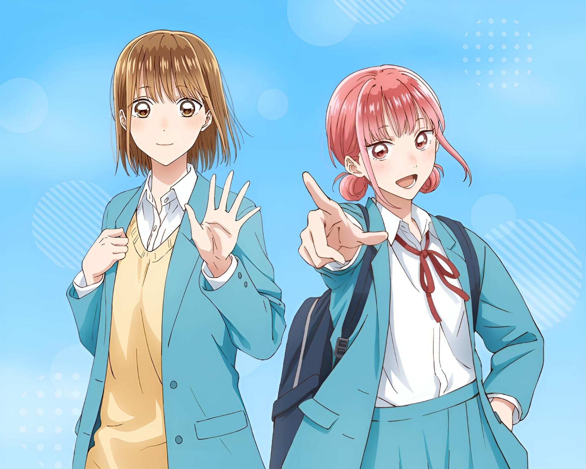 Download Anime Blue Box Chinatsu Kano Hina Chouno HD Wallpaper