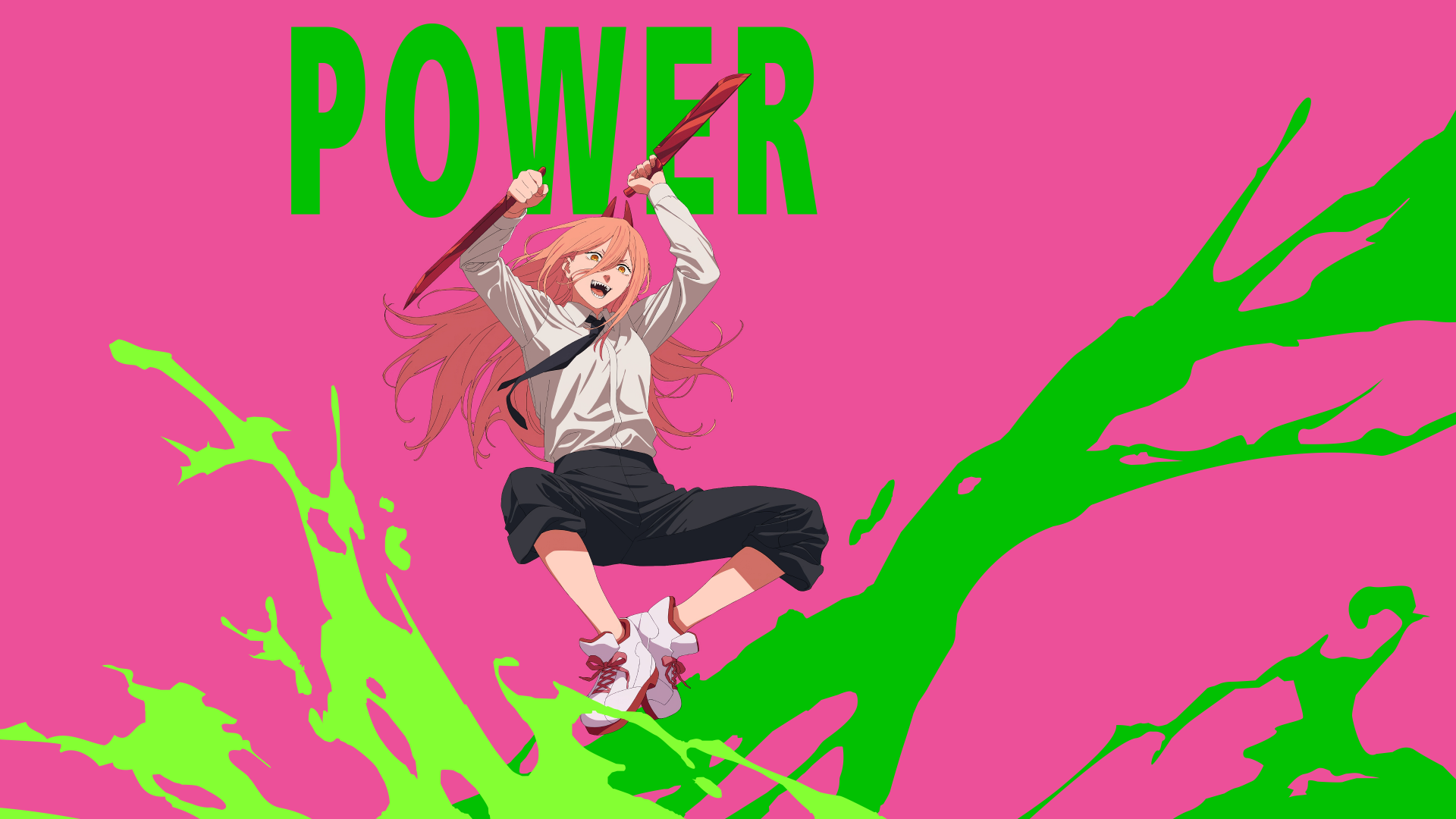 Power Unleashed: Chainsaw Man 4K Anime Girl Wallpaper | 3840x2160 ...