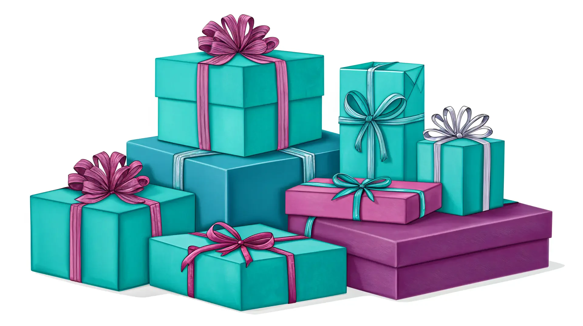 Stunning 4K Ultra HD Wallpaper of Colorful Presents by QuantumCurator