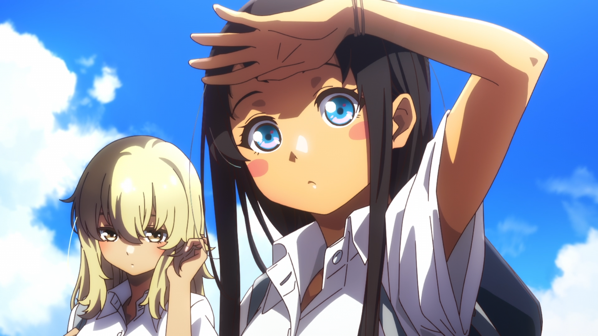 Download Anime OKITSURA: Fell In Love With An Okinawan Girl But I Just Wish I Know What She's Saying Kana Higa Hina Kyan HD Wallpaper