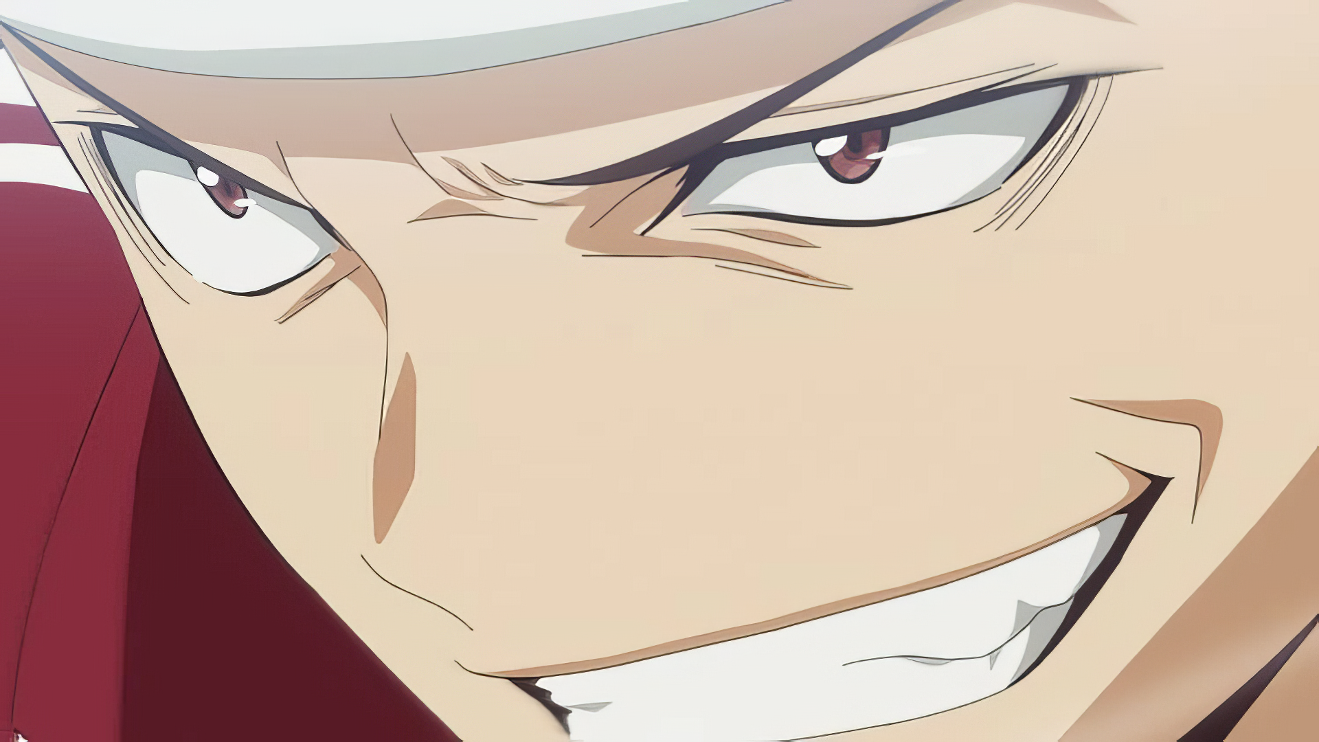 Close-up of Soujiro the Willow-Sword from the anime Ishura, featuring an intense expression and sharp features. High-definition wallpaper for PC desktop backgrounds.