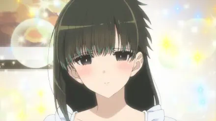 HD anime desktop wallpaper featuring Yuki from You are Ms. Servant, depicted with soft lighting and a gentle expression in a tranquil background.