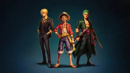 One Piece Monster Trio HD Desktop Wallpaper | Background Image