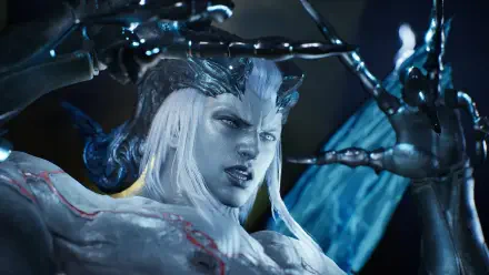 A striking 4K Ultra HD wallpaper featuring a character from Ninja Gaiden 2 Black, showcasing intricate details and a dynamic pose against a dark, atmospheric background.