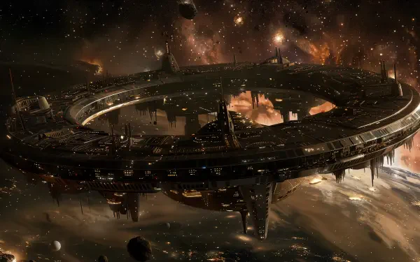 Sci Fi space station Science Fiction galaxy space HD Desktop Wallpaper | Background Image