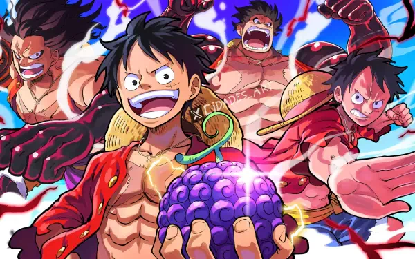 Anime One Piece Monkey D. Luffy Haki (One Piece) HD Desktop Wallpaper | Background Image