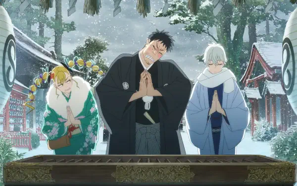 Anime Kaiju No. 8 Kikoru Shinomiya Kafka Hibino Soushirou Hoshina HD Desktop Wallpaper | Background Image