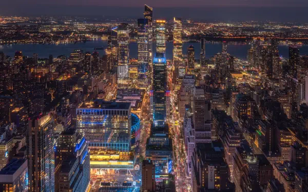 city at night HD Desktop Wallpaper | Background Image